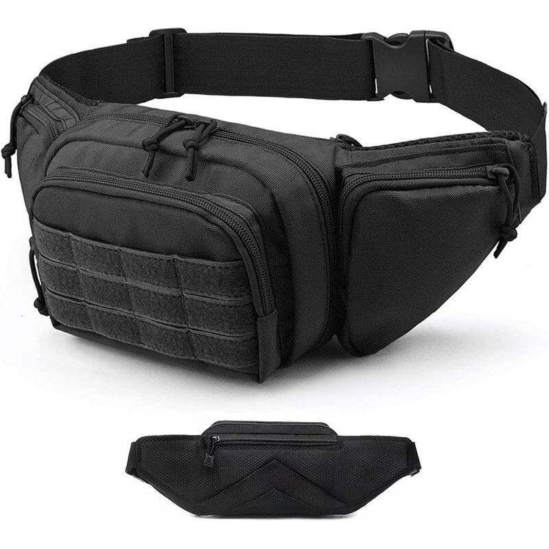 Fishing Kit Compact - 600D 옥스포드 멀티 포켓 허리 가방,