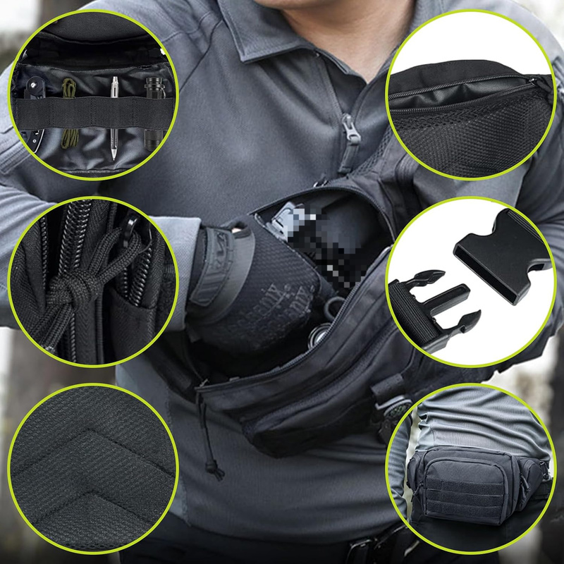 600D 옥스포드 멀티 포켓 허리 가방, 조절 가능한  - Fishing Kit Compact 리뷰 및 가격