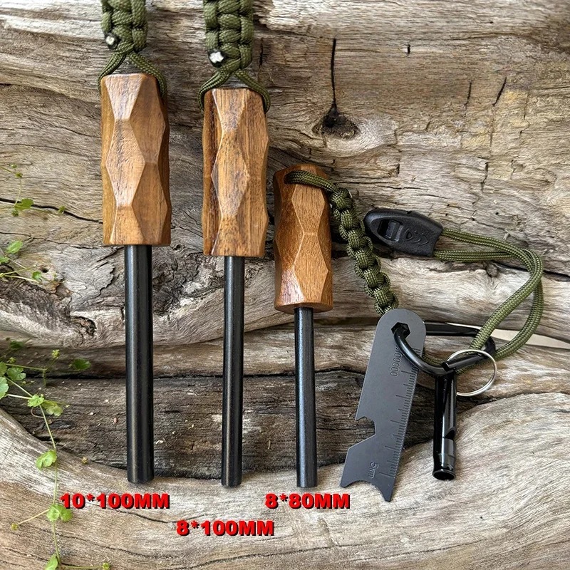 새로운 야외용 플린트 파이어 스타터, 나무 손잡이 점화 - Fire Starting Kit 리뷰 및 가격